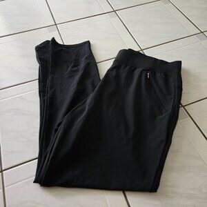 Lilly Pulitzer Luxletic UPF 50+ Run Around Pants Onyx Black M